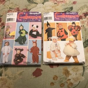 Simplicity Costumes 4002 & 4007 Infants-Toddler